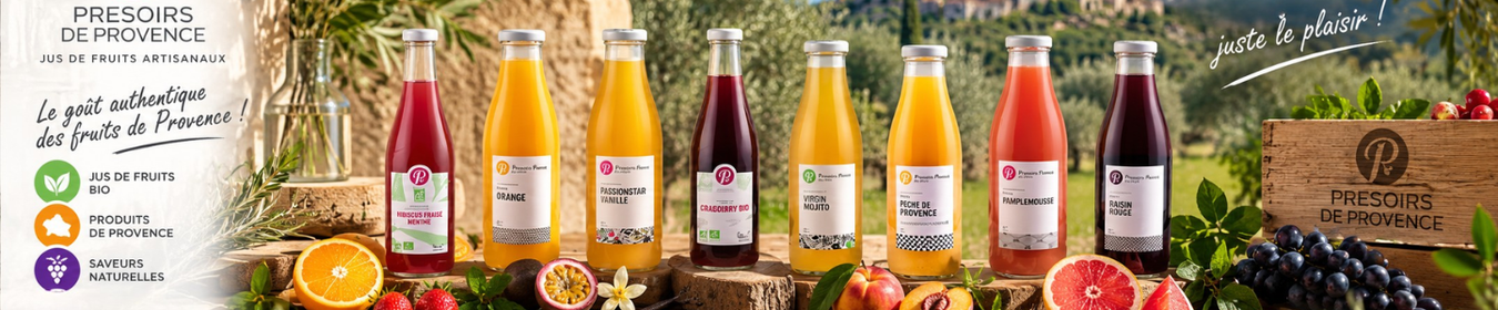 Pressoirs de Provence – jus de fruits artisanaux et bio de Provence