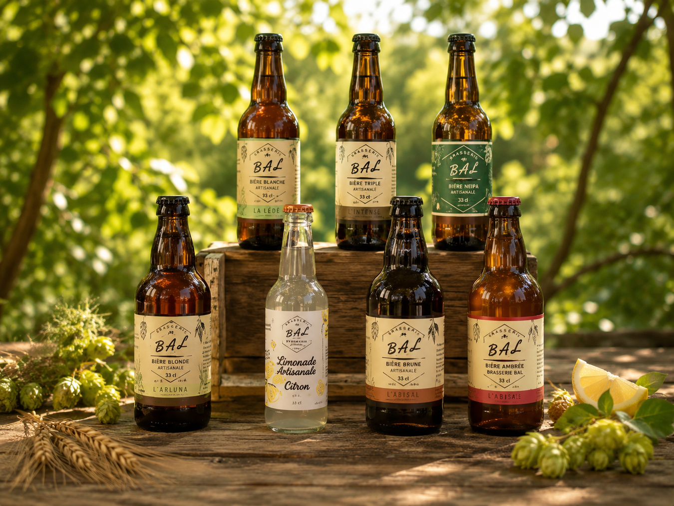 les bières artisanales de la Brasserie BAL