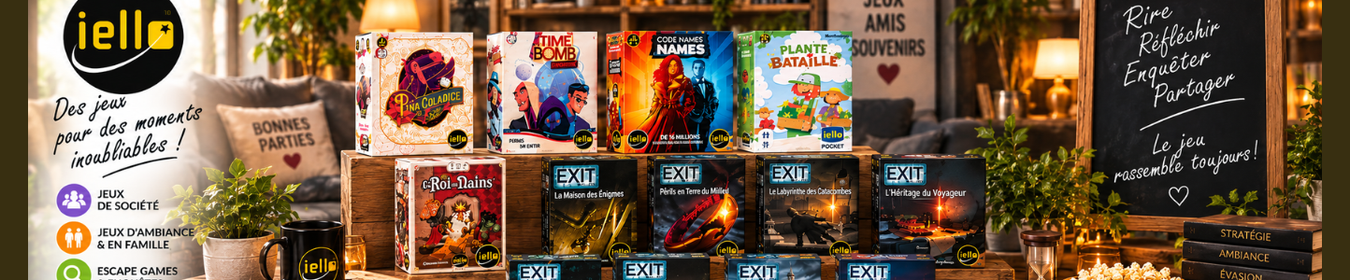 Jeux IELLO – jeux de société, jeux d’ambiance, stratégie et Escape Games