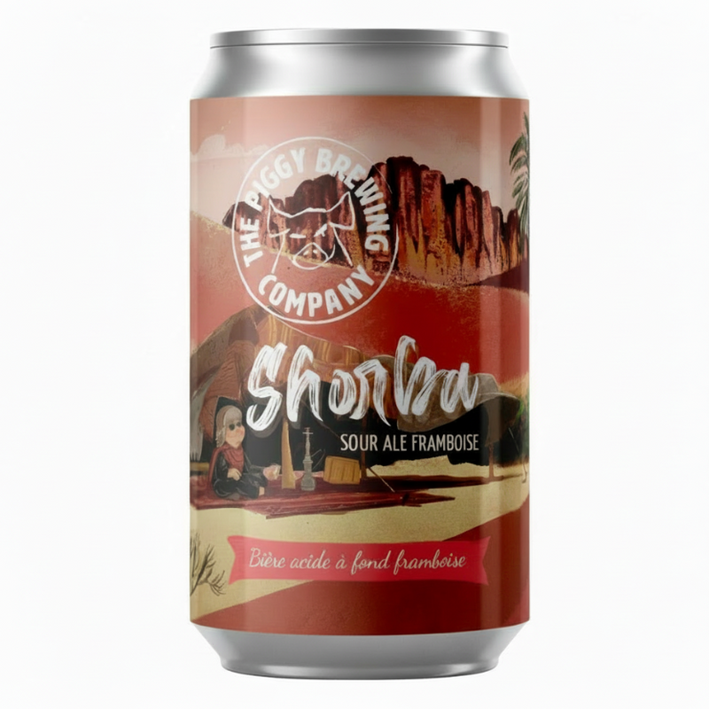 Bière Shorba Rose 33 cl - Brasserie Piggy Brewing Company