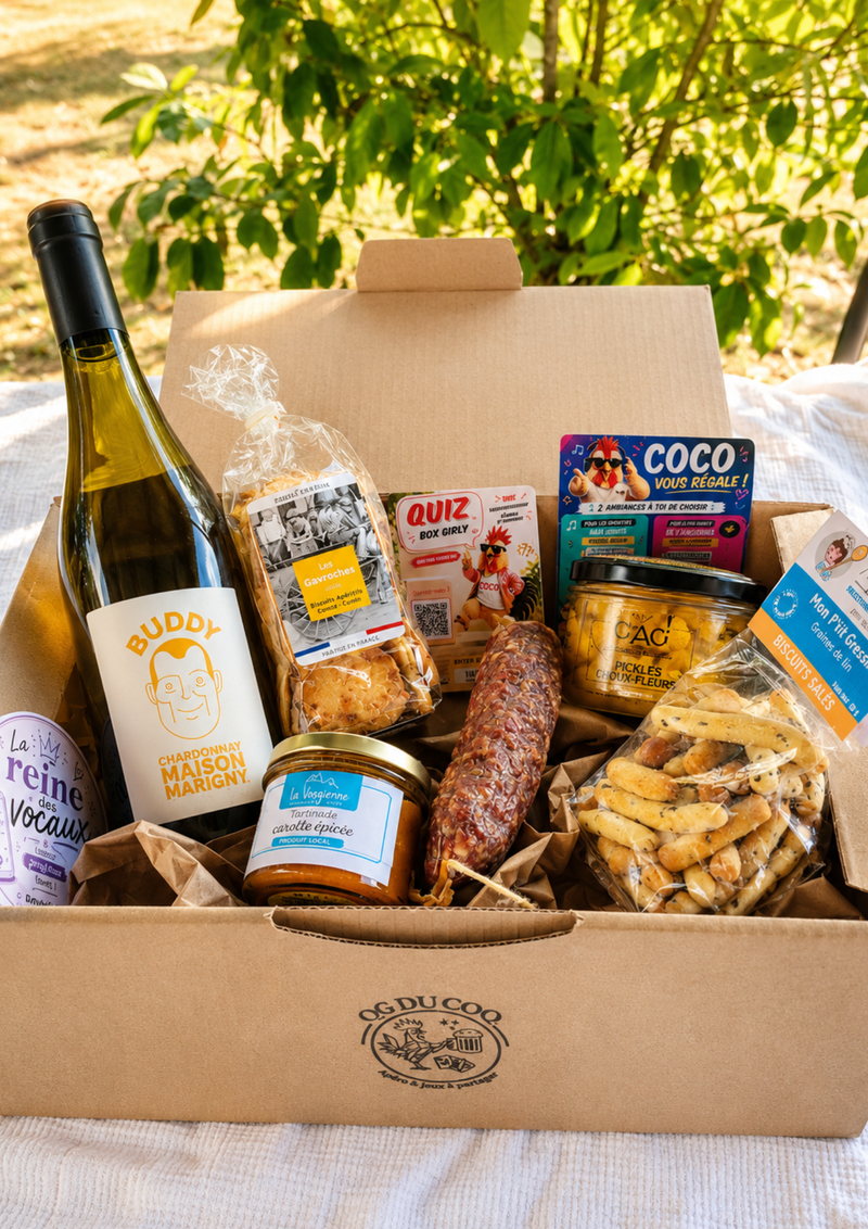 Box Apéro Girly Enjoy avec produits artisanaux