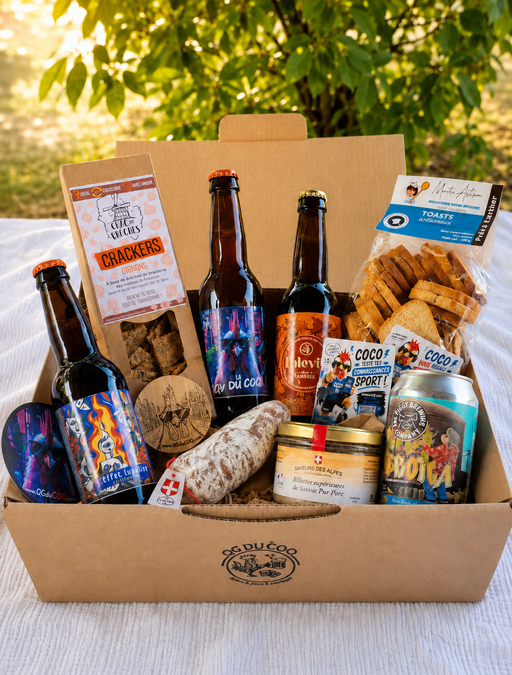 Box Apéro Sport avec produits artisanaux pour soirée match