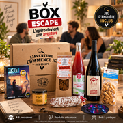 Box Escape QG du Coq avec jeu d’enquête EXIT et produits artisanaux pour 4 à 6 personnes