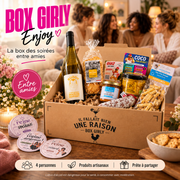 Box Girly Enjoy QG du Coq avec produits artisanaux pour une soirée entre amies