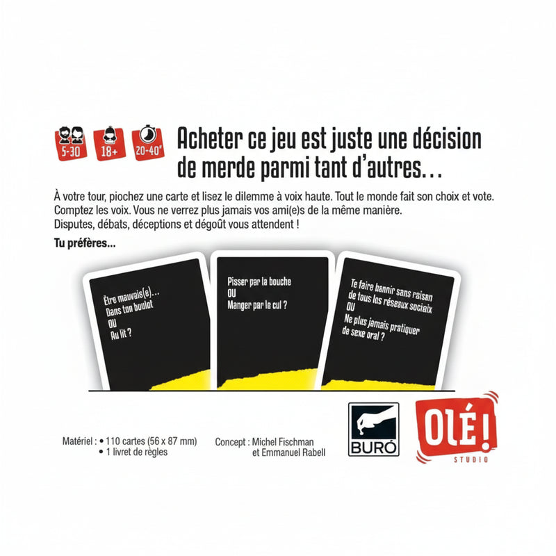 Dilemmes de Merde (18+) - Olé!