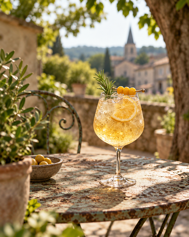 Kit mocktail sans alcool Mirabelle Fizz pour 11 verres - QG du Coq