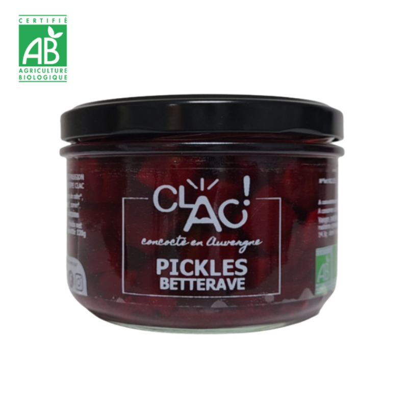 Pickles de Betterave Bio 220 g - Conserverie CLAC