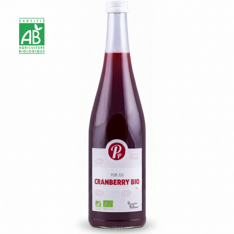 Pur Jus de Cranberry Bio 75 cl - Pressoirs de Provence