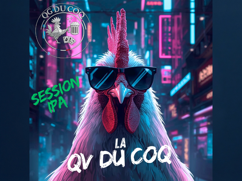 Bière La QV DU COQ Session IPA - 33 cl - Brasserie l'Effet Lupuline - QG du Coq