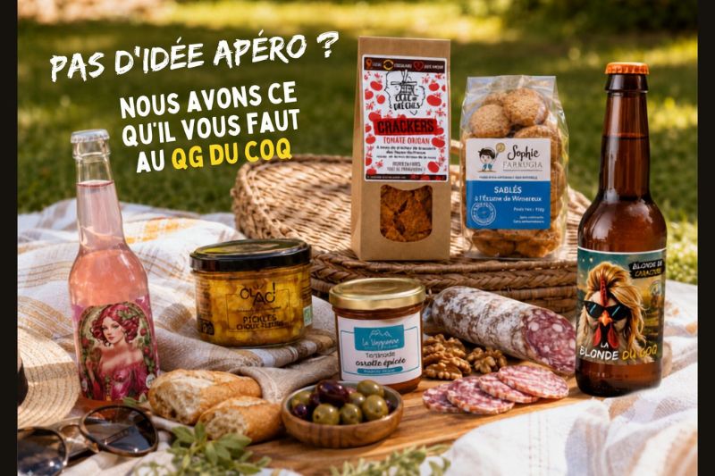 Sélection de produits artisanaux français pour l’apéro – QG du Coq