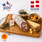 Saucisson sec au Beaufort AOP 200 g Aux Salaisons Savoyardes