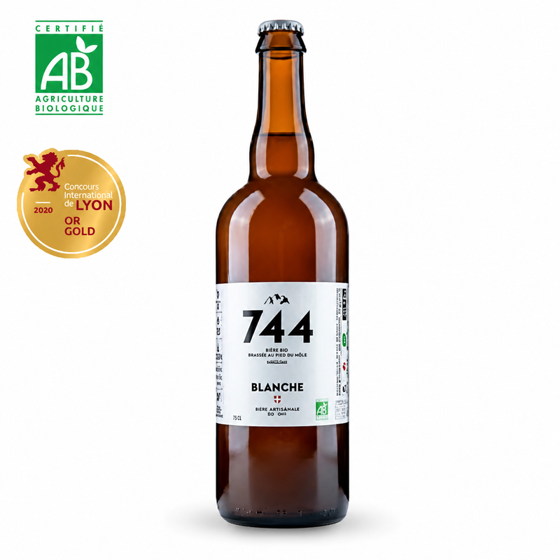 Bière Blanche Bio Artisanale- Brasserie 744