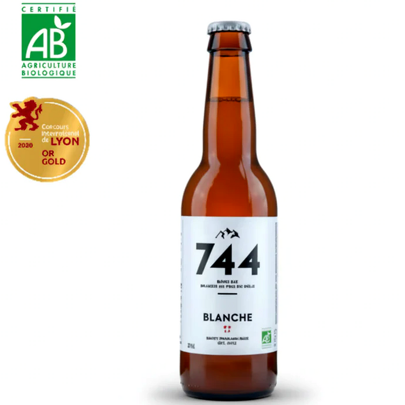 Bière Blanche Bio Artisanale- Brasserie 744