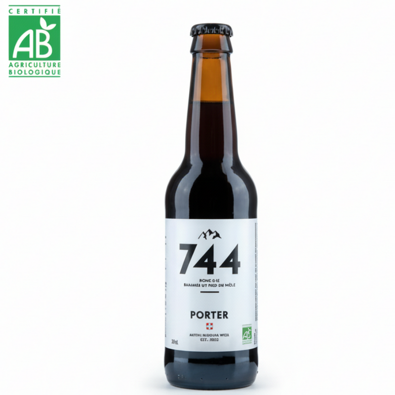 Bière Porter Bio Artisanale - Brasserie 744