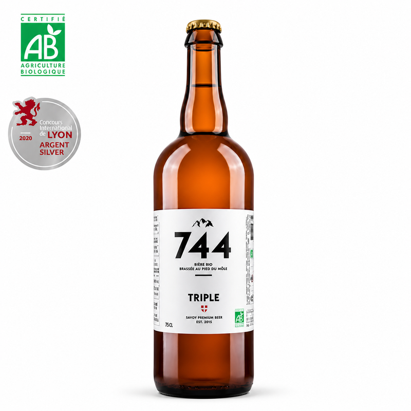 Bière Triple artisanale française Brasserie 744