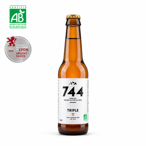 Bière Triple bio artisanale Brasserie 744