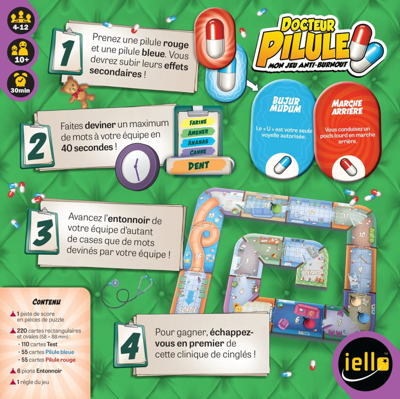 Docteur Pilule Iello présentation du jeu