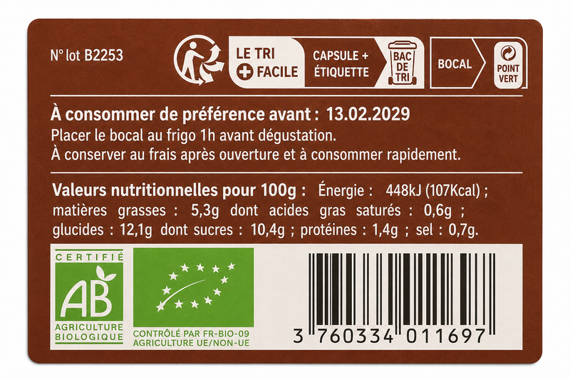 ingredients CremedebetteraveauvinaigrebalsamiqueetcarviBio100g-ConserverieClac