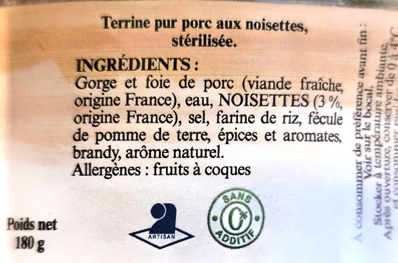Verrine de Savoie aux Noisettes 180 g – Aux Salaisons Savoyardes