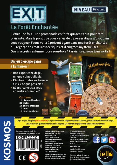 EXIT : La Forêt Enchantée (niveau débutant) - Iello