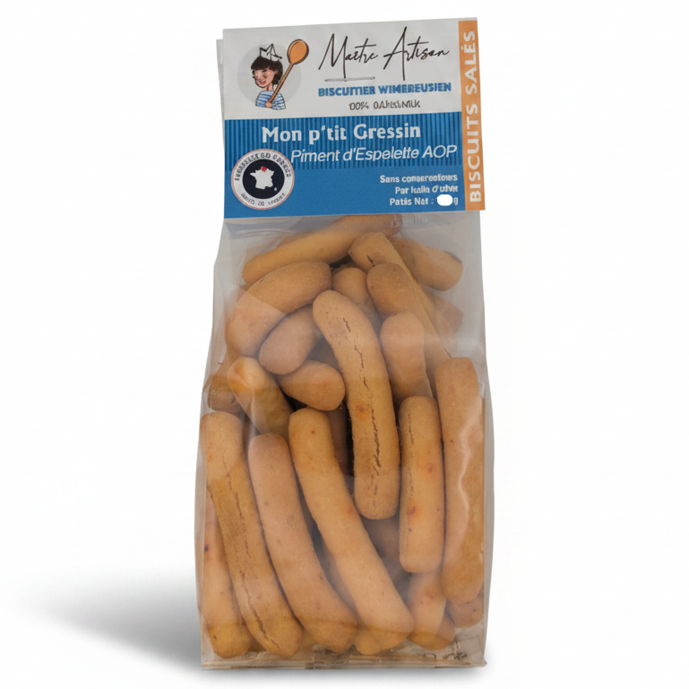 Gressins Piment d'Espelette AOP 80 g - Sophie FARRUGIA