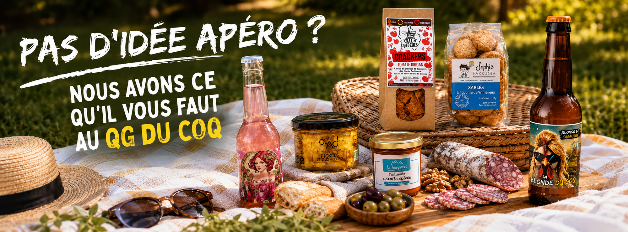 Sélection de produits artisanaux français pour l’apéro – QG du Coq