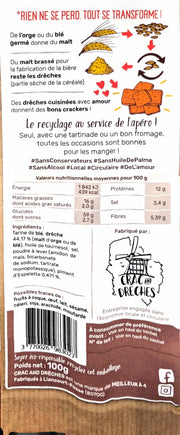 ingredients Crackers apéritifs Piment d'Espelette 100 g Crac And Drêches