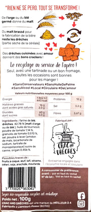 ingredients Crackers apéritifs tomate origan 100 g Crac And Drêches
