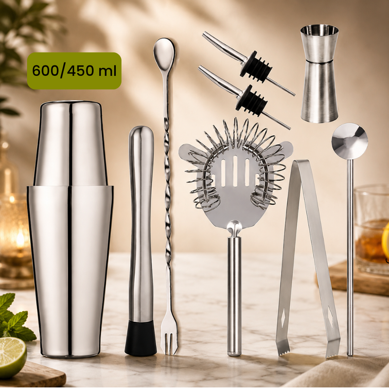 Set shaker à cocktails BOSTON 600/450 ml
