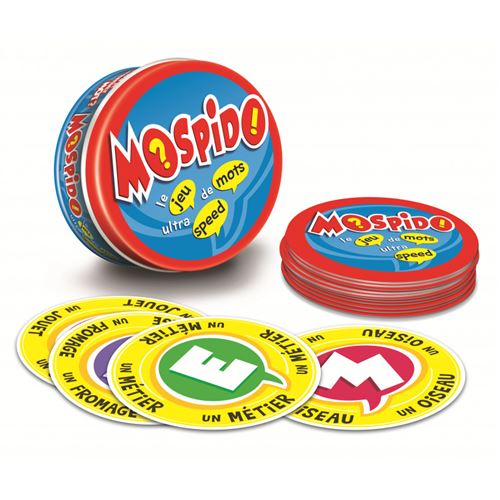 Cartes du jeu de mots Mospido de Mégableu