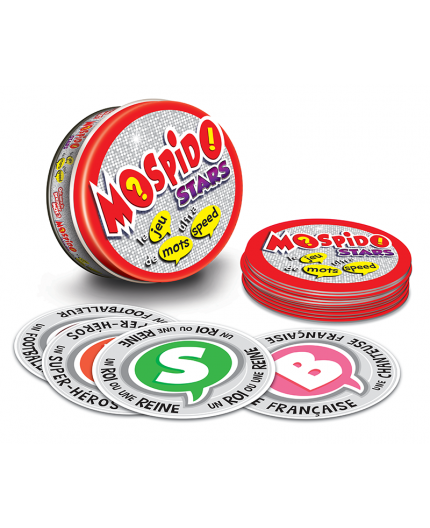  Boîte métal et cartes du jeu Mospido Stars Mégableu
