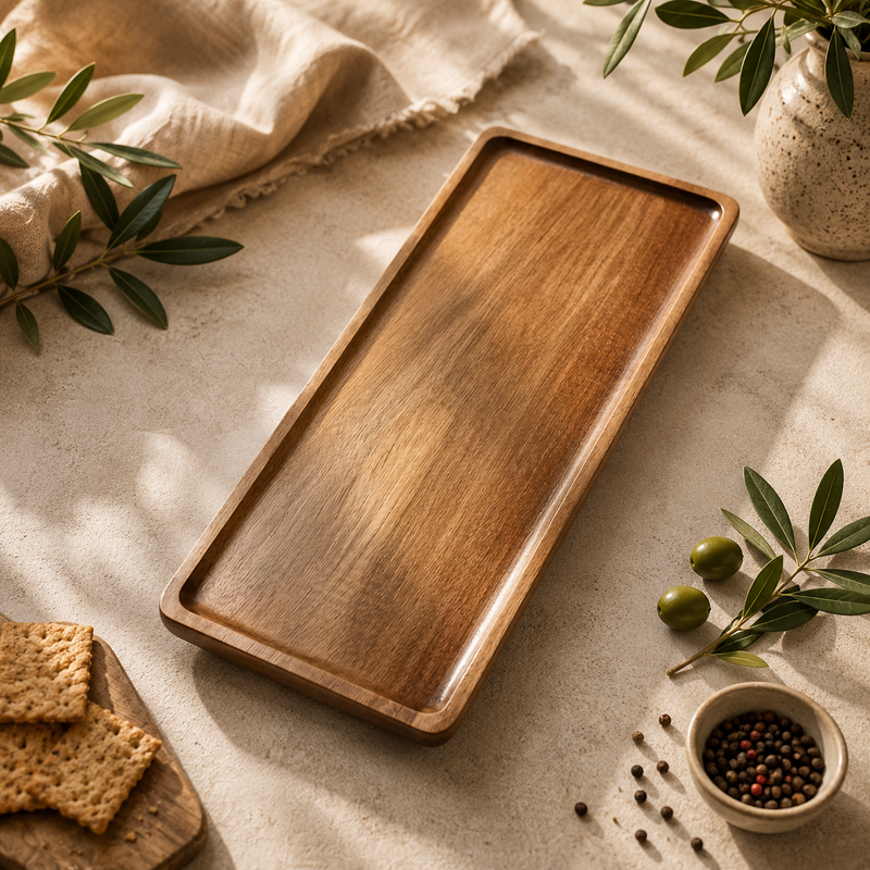 Planche de présentation apéro - Bois d'acacia