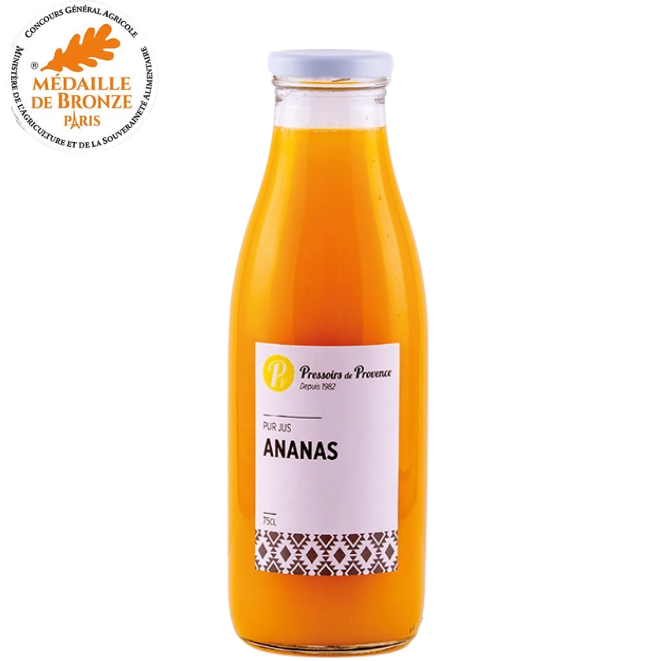 Pur Jus d'Ananas 75 cl - Pressoirs de Provence