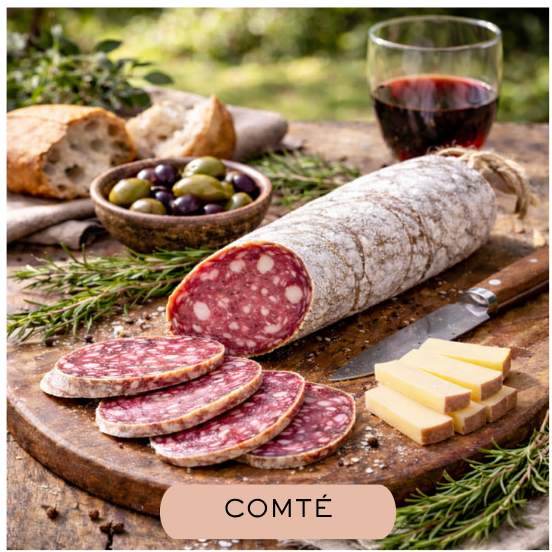 Saucisson au Comté 150 g - Saucisson Lyonnais