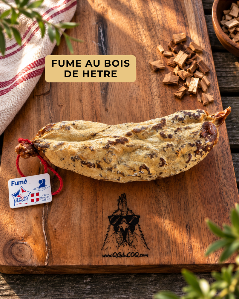 Saucisson sec supérieur fumé au bois de hêtre 200 g Aux Salaisons 