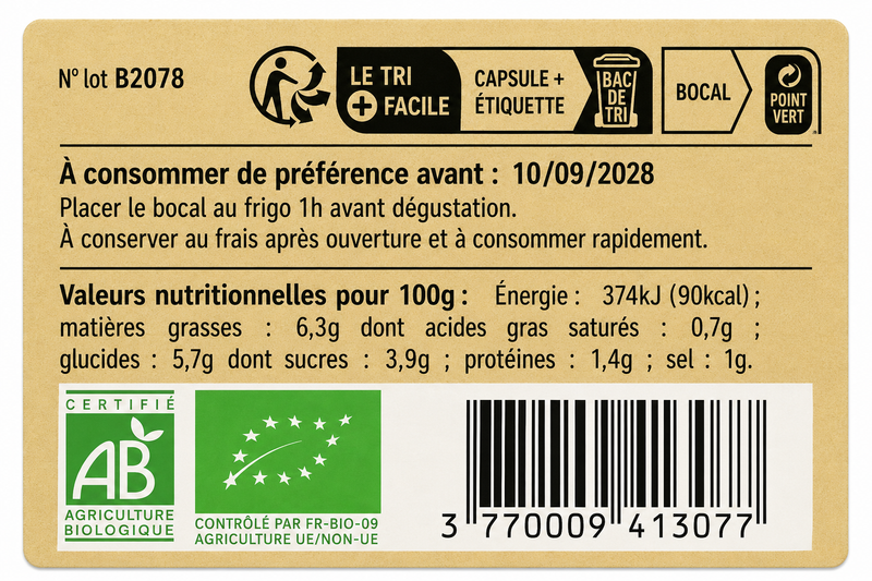 Caviar d'Aubergine Bio 100 g - Conserverie CLAC