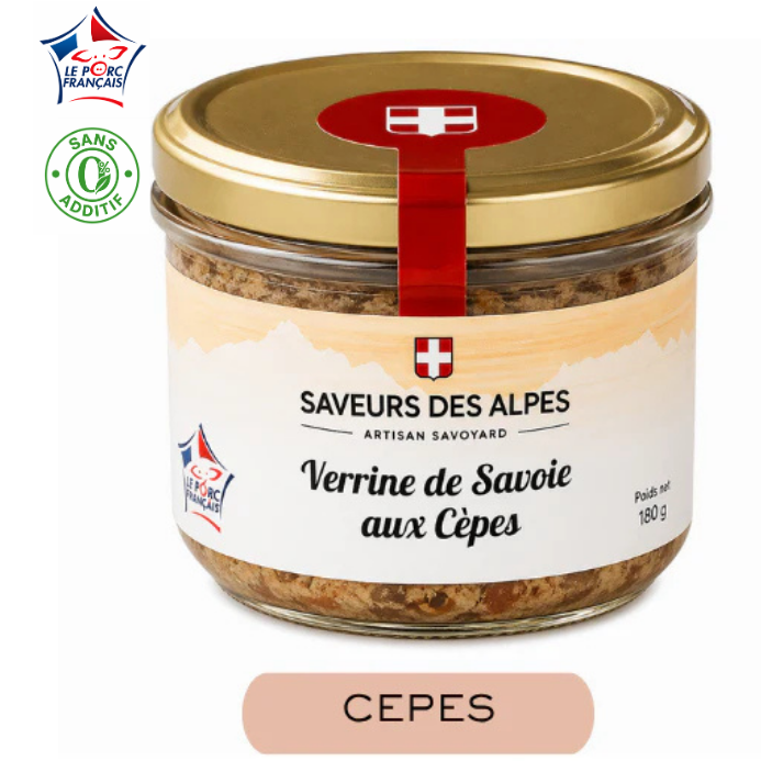 Verrine de Savoie aux Cèpes 180 g - Salaisons Savoyardes